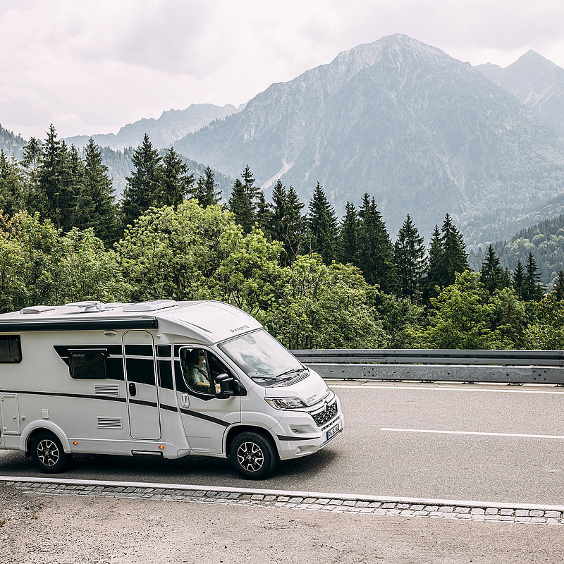 Sunlight Vans Adventure Fahrt Wald